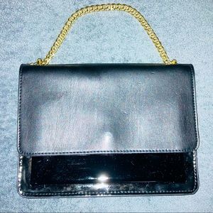 Black elegant shoulder bag